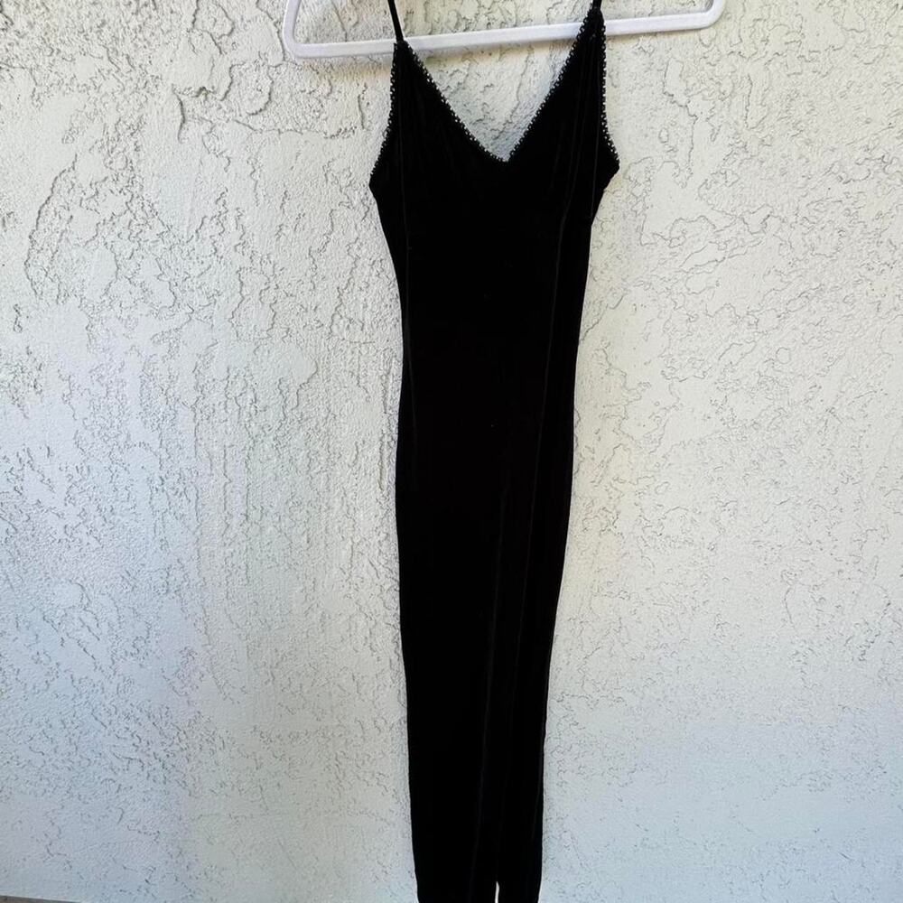 90s black maxi dres